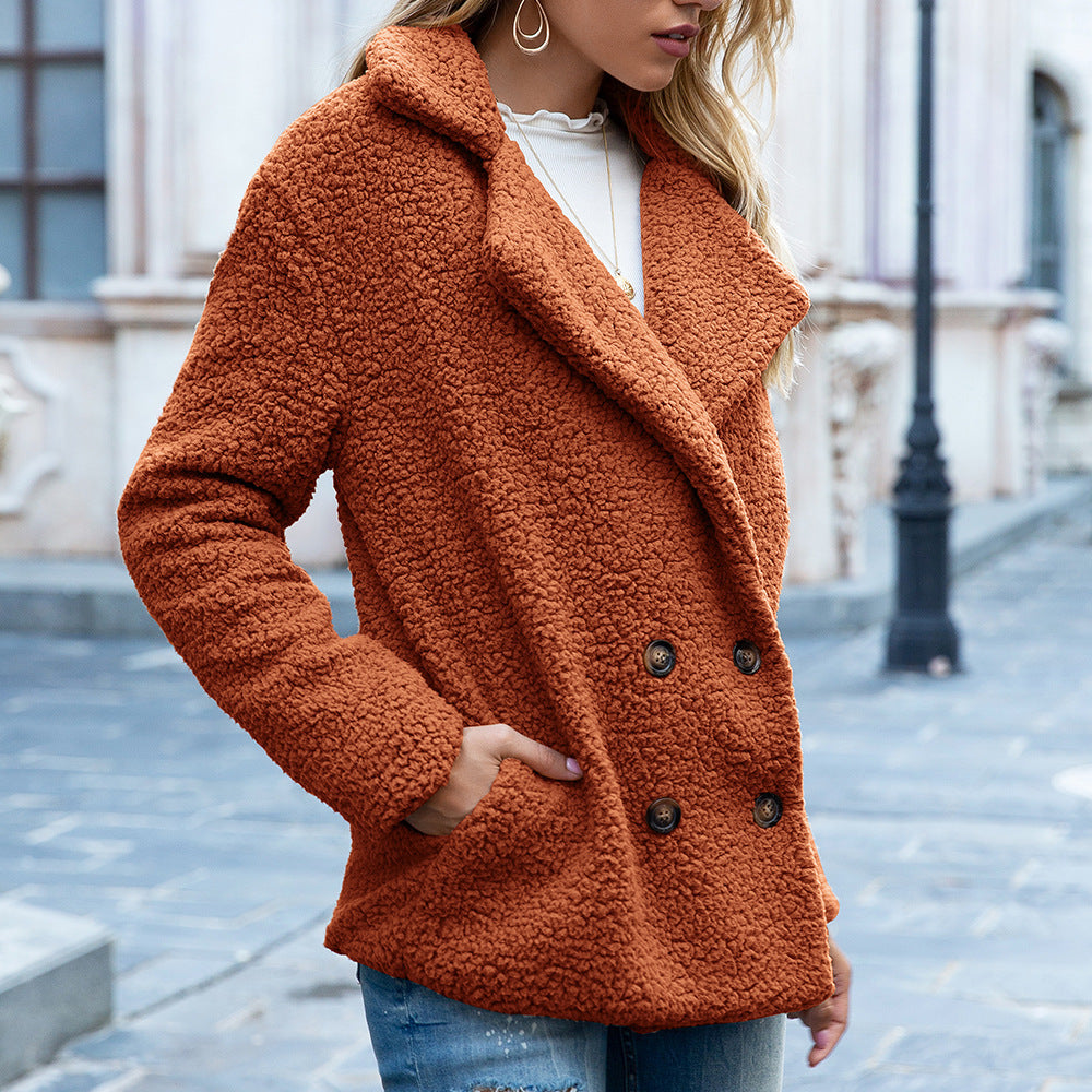 Loose Fluffy Coat Women