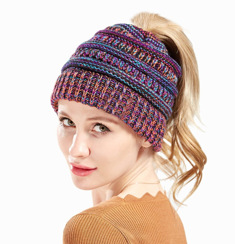 Knitted Wool Hat For Ladies