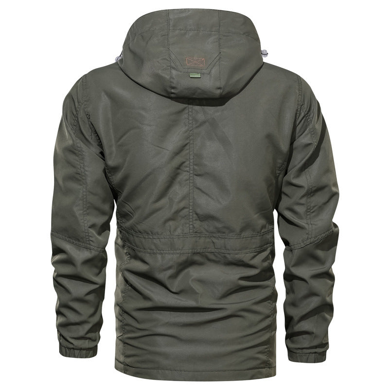 men's outdoor hooded jacket