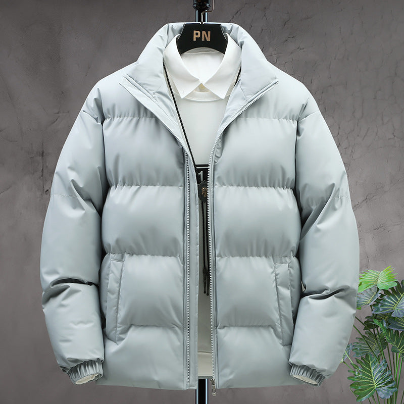 Winter Stand-collar Cotton Coat For Men's Clothing