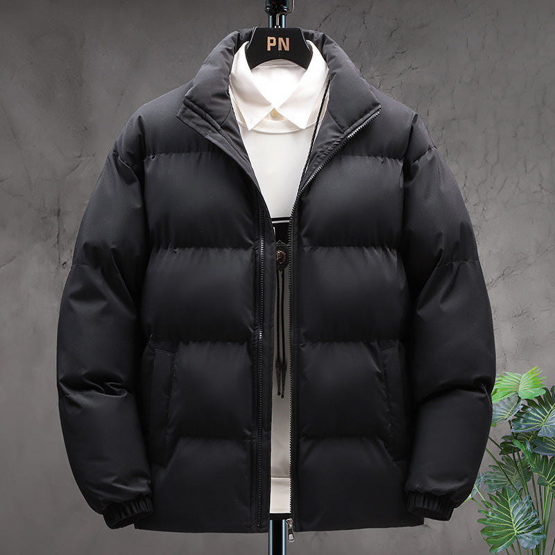 Winter Stand-collar Cotton Coat For Men's Clothing