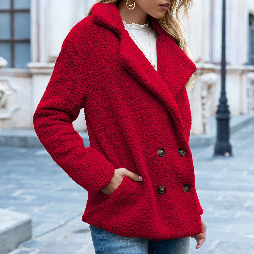 Loose Fluffy Coat Women