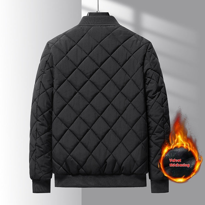 Rhombic-sewing Design Coat