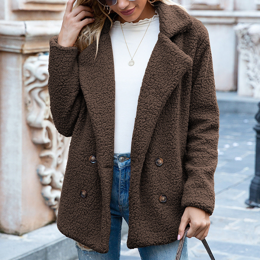 Loose Fluffy Coat Women