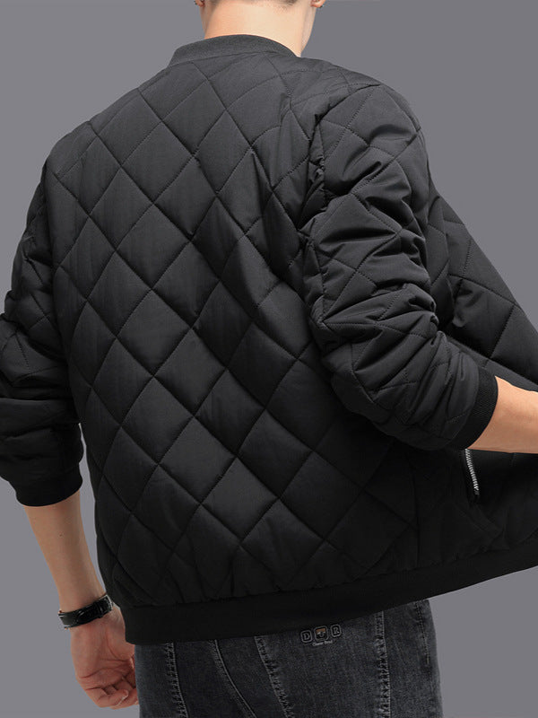 Rhombic-sewing Design Coat