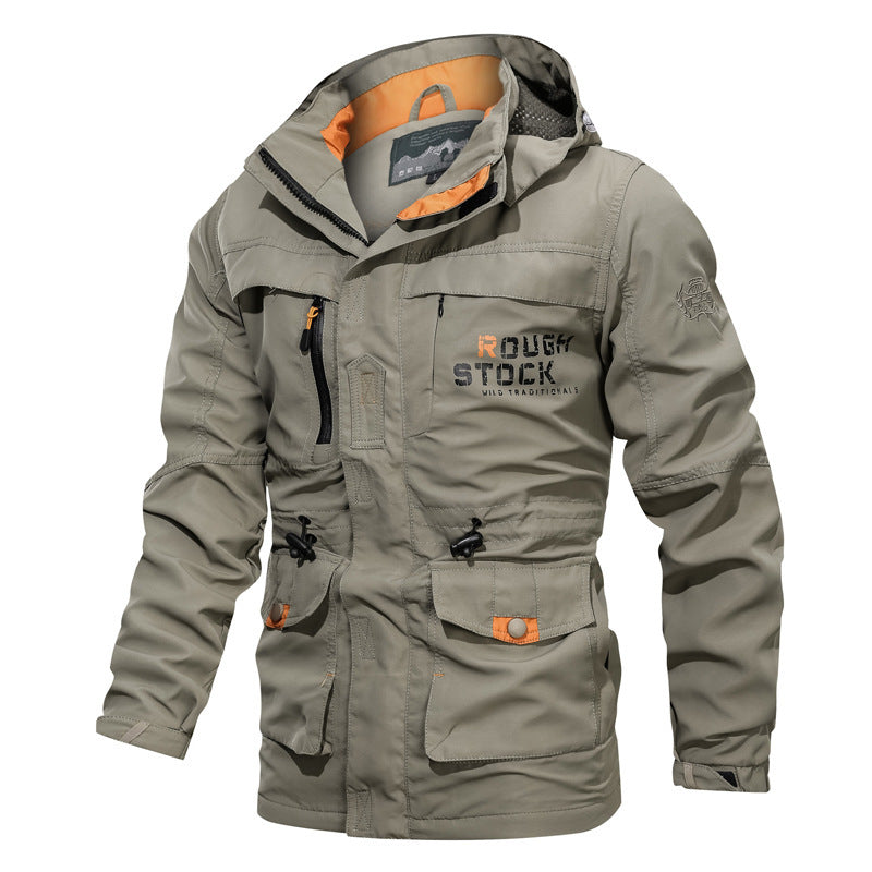 men's outdoor hooded jacket