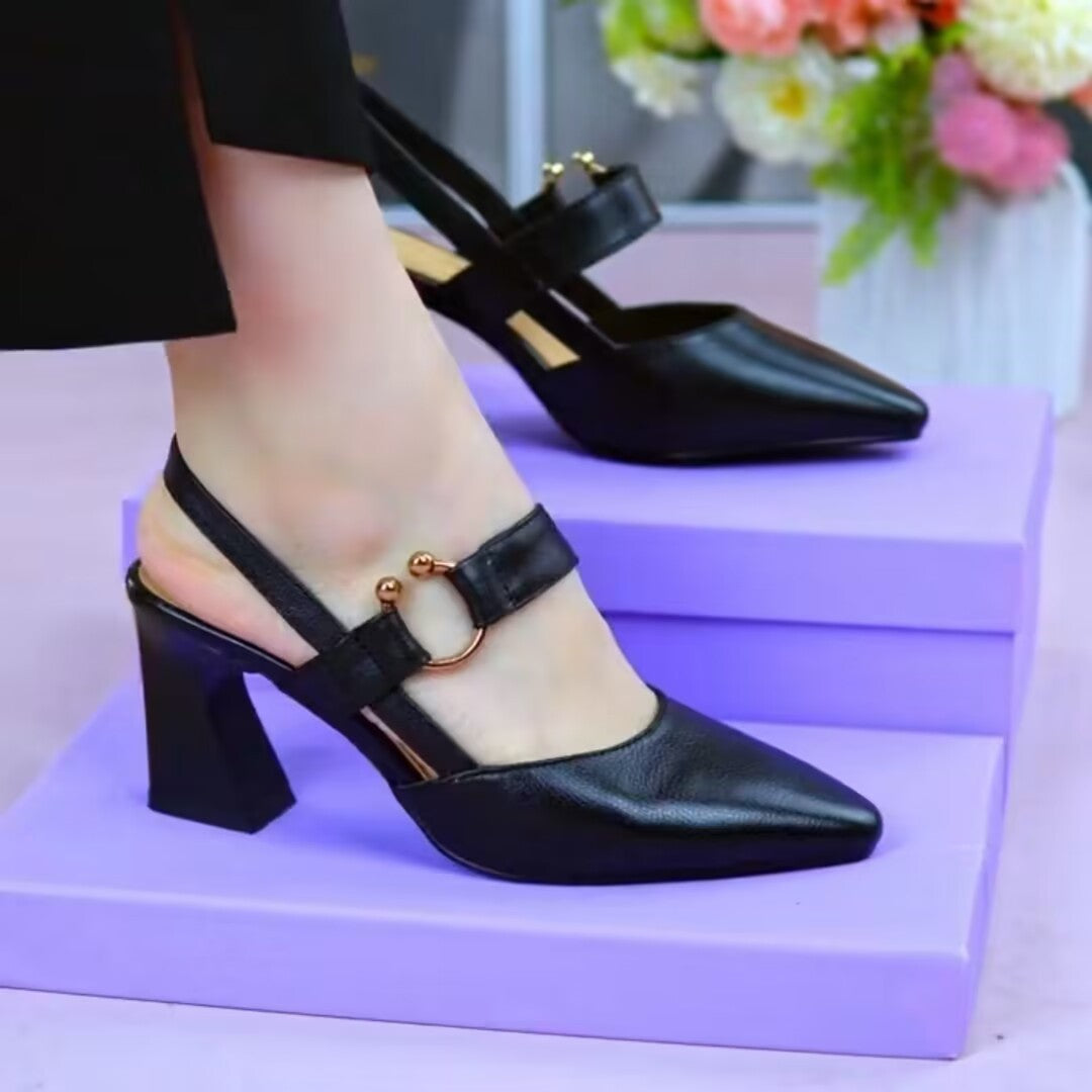 Closed Toe Back Empty Shoes