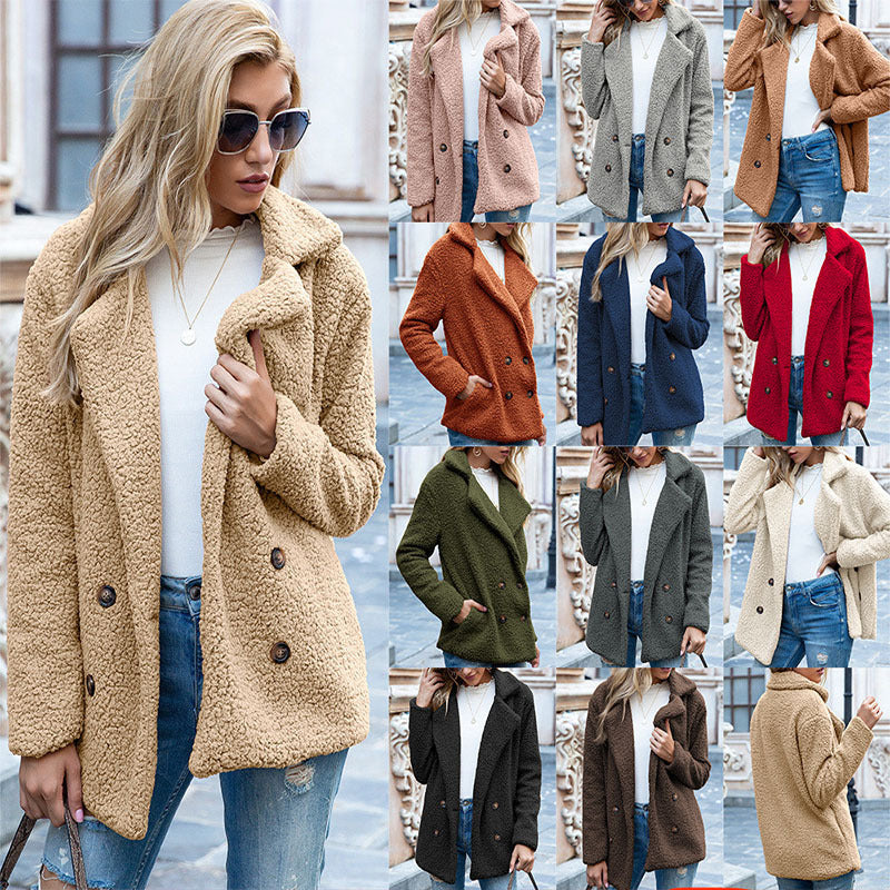 Loose Fluffy Coat Women