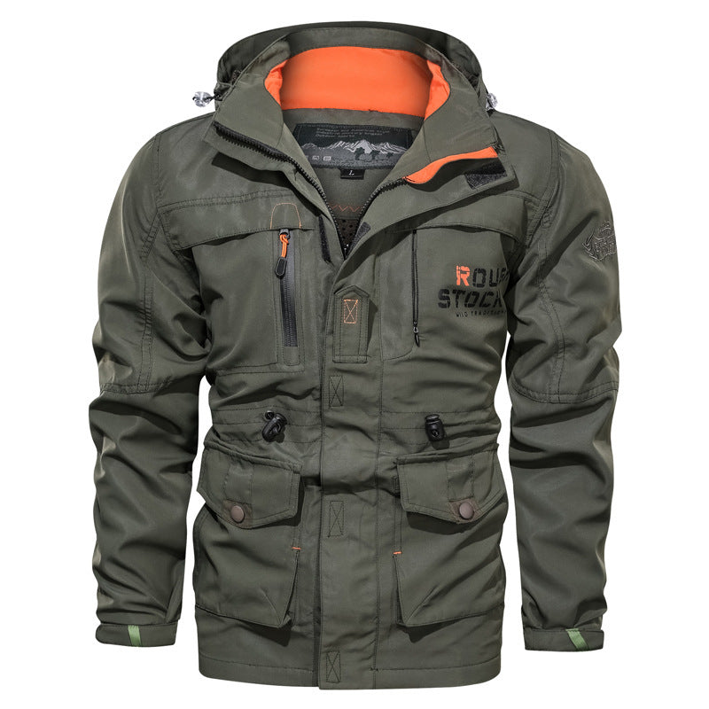 men's outdoor hooded jacket