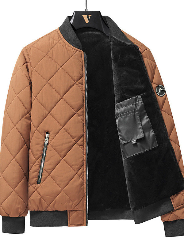 Rhombic-sewing Design Coat