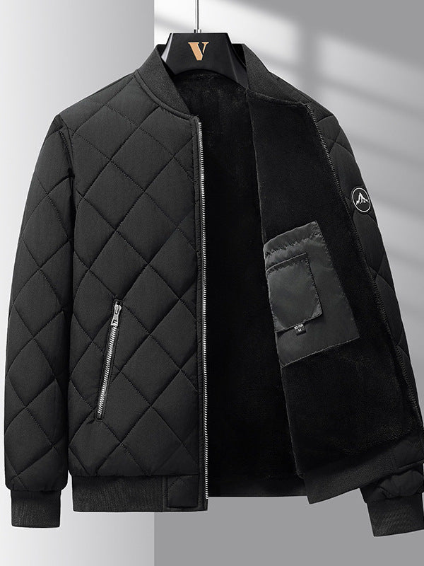 Rhombic-sewing Design Coat