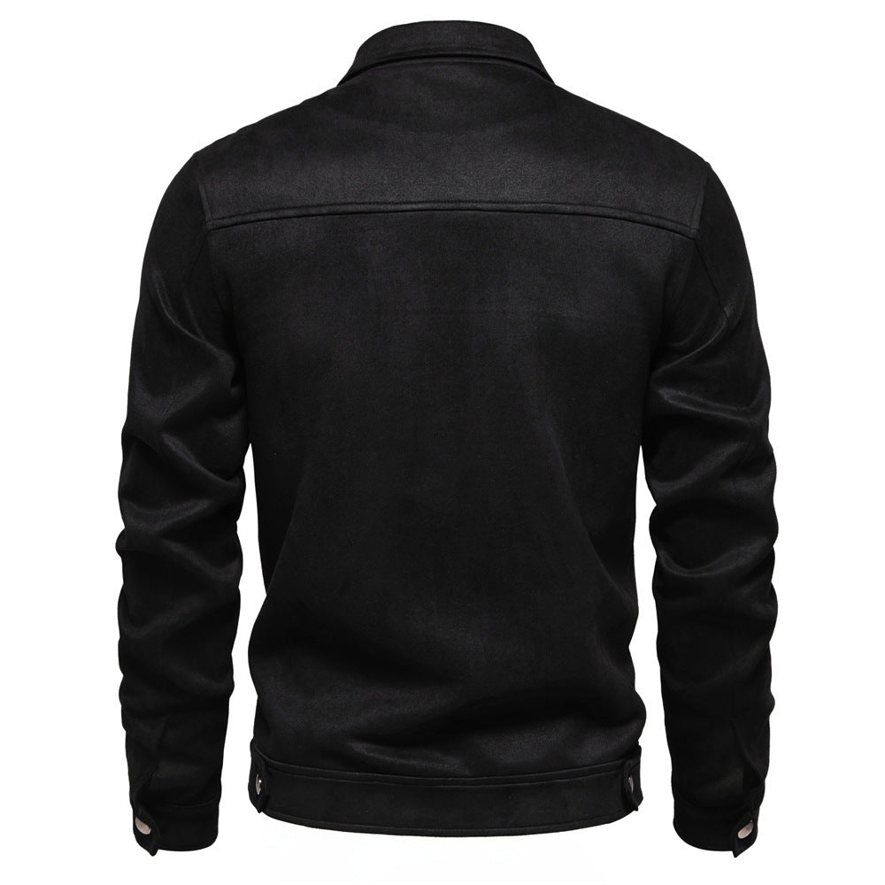 Fashion Lapel Zipper Jacket