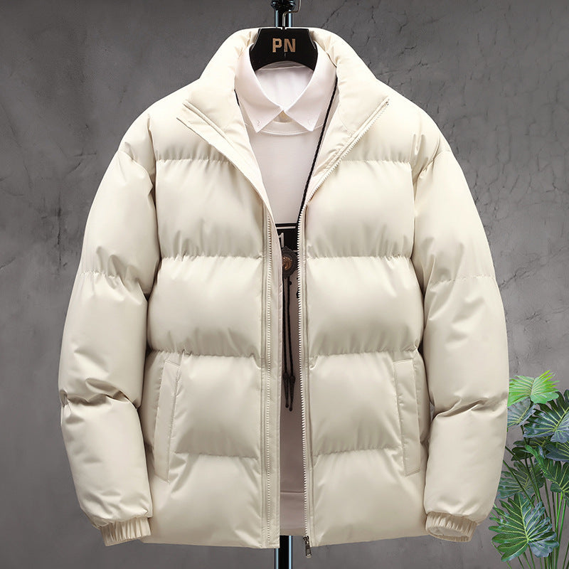 Winter Stand-collar Cotton Coat For Men's Clothing