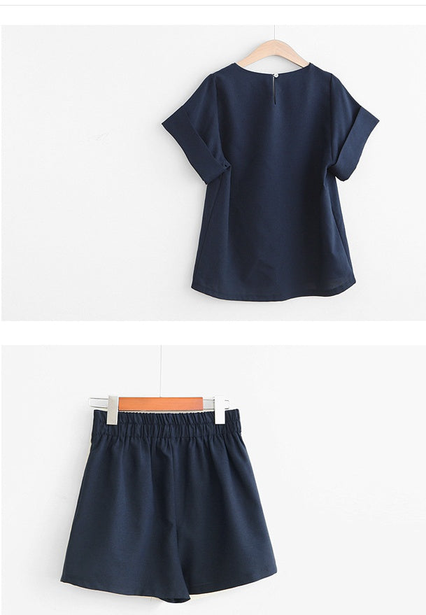 Suit-Set Short Women Summer