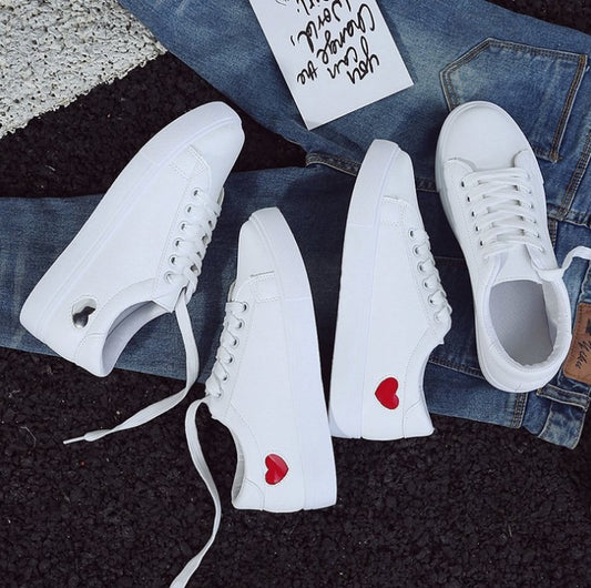New Woman Shoes White Sneakers